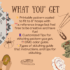 Decorative embroidery design for craft projects.