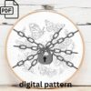 butterfly garden embroidery hand embroidery pattern, butterfly garden pattern, hand embroidery, hand embroidery pdf