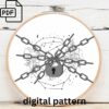 celestial handshake embroidery hand embroidery pattern, celestial handshake pattern, hand embroidery, hand embroidery pdf