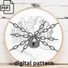 autumn river landscape embroidery hand embroidery pattern, autumn river landscape pattern, hand embroidery, hand embroidery pdf