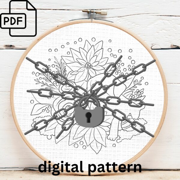christmas puppy hand embroidery pattern, christmas puppy pattern, hand embroidery, hand embroidery pdf