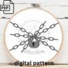 cosmic tree embroidery hand embroidery pattern, cosmic tree pattern, hand embroidery, hand embroidery pdf