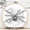 cozy winter cabin embroideris hand embroidery pattern, cozy winter cabin embroideris pattern, hand embroidery, hand embroidery pdf