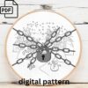 cozy winter wonderland hand embroidery pattern, cozy winter wonderland pattern, hand embroidery, hand embroidery pdf