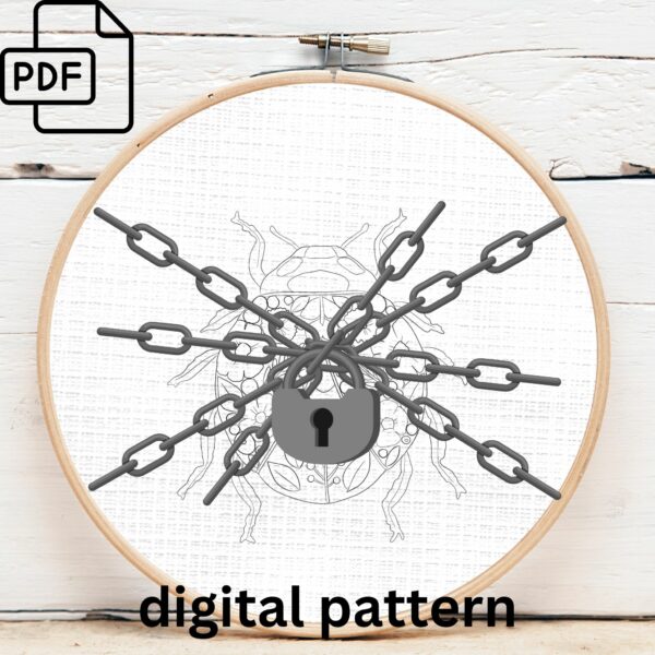 floral beetle embroidery art hand embroidery pattern, floral beetle art pattern, hand embroidery, hand embroidery pdf