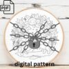 holiday puppies hand embroidery pattern, holiday puppies pattern, hand embroidery, hand embroidery pdf