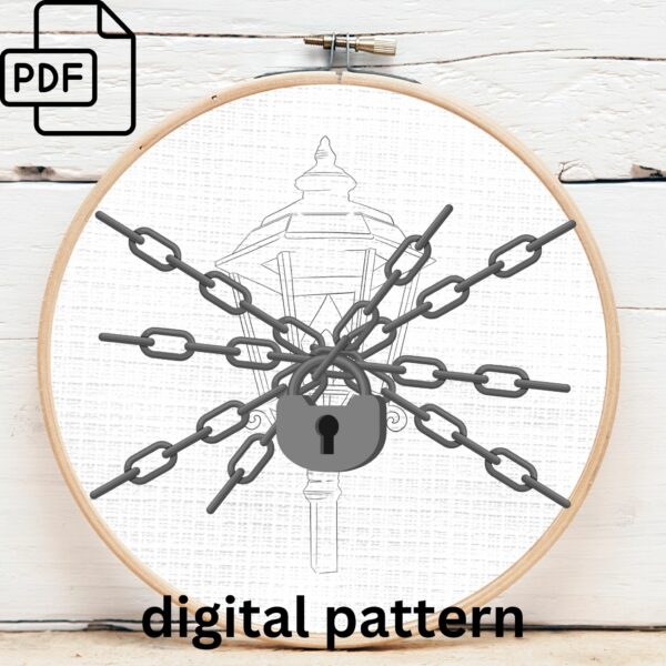 lantern embroidery art hand embroidery pattern, lantern art pattern, hand embroidery, hand embroidery pdf