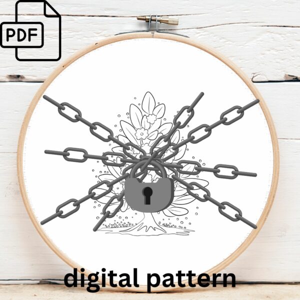 blossoming blue tree embroidery hand embroidery pattern, blossoming blue tree pattern, hand embroidery, hand embroidery pdf