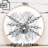 tropical birds embroidery hand embroidery pattern, tropical birds pattern, hand embroidery, hand embroidery pdf