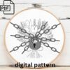 vibrant floral bouquet hand embroidery pattern, vibrant floral bouquet pattern, hand embroidery, hand embroidery pdf