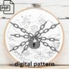 whimsical mountain landscape hand embroidery pattern, whimsical mountain landscape pattern, hand embroidery, hand embroidery pdf