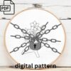 blue flowers embroidery hand embroidery pattern, blue flowers pattern, hand embroidery, hand embroidery pdf
