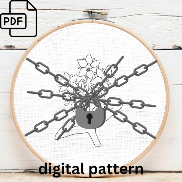 blue flowers embroidery hand embroidery pattern, blue flowers pattern, hand embroidery, hand embroidery pdf