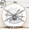 bookish bunny embroidery hand embroidery pattern, bookish bunny pattern, hand embroidery, hand embroidery pdf