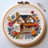 rustic cottage elegance hand embroidery pattern, rustic pattern, hand embroidery, hand embroidery pdf