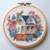 victorian cottage embroidery art hand embroidery pattern, victorian pattern, hand embroidery, hand embroidery pdf
