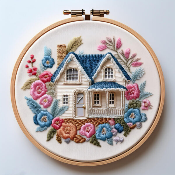 victorian cottage embroidery art hand embroidery pattern, victorian pattern, hand embroidery, hand embroidery pdf