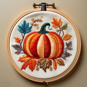 autumn pumpkin embroidery design hand embroidery pattern, autumn pattern, hand embroidery, hand embroidery pdf