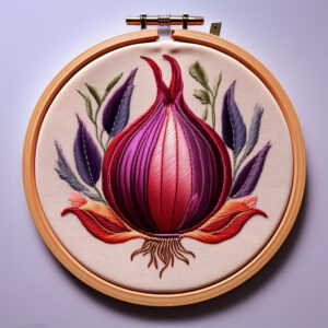 elegant onion embroidery design hand embroidery pattern, elegant pattern, hand embroidery, hand embroidery pdf