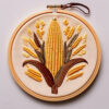 golden corn embroidery art hand embroidery pattern, golden pattern, hand embroidery, hand embroidery pdf