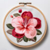 pink petals hand embroidery pattern, pink pattern, hand embroidery, hand embroidery pdf