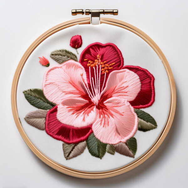 pink petals hand embroidery pattern, pink pattern, hand embroidery, hand embroidery pdf