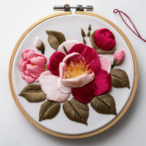 roses in various shades hand embroidery pattern, roses pattern, hand embroidery, hand embroidery pdf