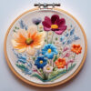 vibrant arrangement hand embroidery pattern, vibrant pattern, hand embroidery, hand embroidery pdf