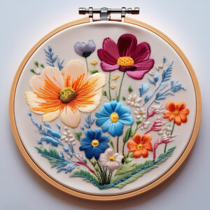 vibrant arrangement hand embroidery pattern, vibrant pattern, hand embroidery, hand embroidery pdf