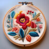 vibrant floral design hand embroidery pattern, vibrant pattern, hand embroidery, hand embroidery pdf