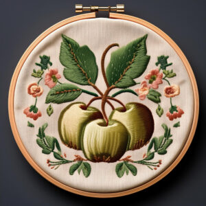 apple blossom embroidery design hand embroidery pattern, apple pattern, hand embroidery, hand embroidery pdf