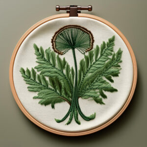 fern and bloom embroidery art hand embroidery pattern, fern pattern, hand embroidery, hand embroidery pdf