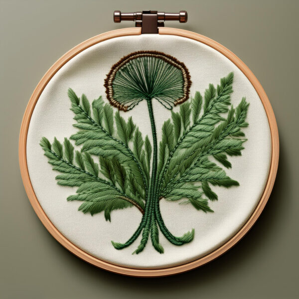 fern and bloom embroidery art hand embroidery pattern, fern pattern, hand embroidery, hand embroidery pdf