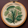 fern fantasy embroidery hand embroidery pattern, fern pattern, hand embroidery, hand embroidery pdf