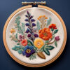 floral symphony embroidery hand embroidery pattern, floral pattern, hand embroidery, hand embroidery pdf