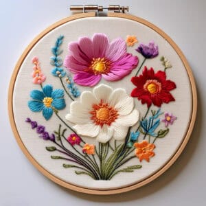 blooming radiance hand embroidery pattern, blooming pattern, hand embroidery, hand embroidery pdf