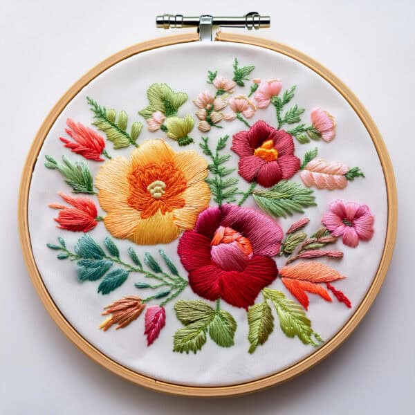 floral symphony hand embroidery pattern, floral pattern, hand embroidery, hand embroidery pdf