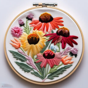 radiant garden blooms hand embroidery pattern, radiant pattern, hand embroidery, hand embroidery pdf