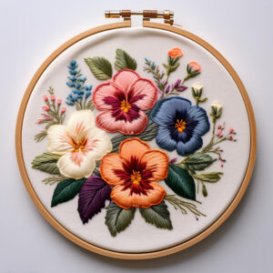 vibrant blossoms hand embroidery pattern, vibrant pattern, hand embroidery, hand embroidery pdf