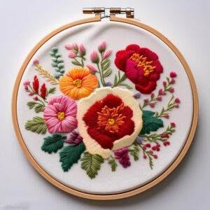 vibrant garden bloom hand embroidery pattern, vibrant pattern, hand embroidery, hand embroidery pdf