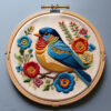 songbird hand embroidery pattern, songbird pattern, hand embroidery, hand embroidery pdf