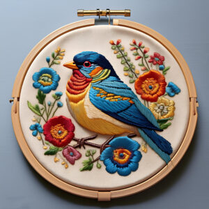 songbird hand embroidery pattern, songbird pattern, hand embroidery, hand embroidery pdf