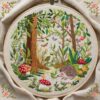 forest hand embroidery pattern, forest pattern, hand embroidery, hand embroidery pdf
