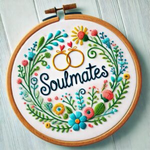 soulmates ring hand embroidery pattern, soulmates pattern, hand embroidery, hand embroidery pdf