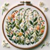 bash of flowers hand embroidery pattern, bash pattern, hand embroidery, hand embroidery pdf