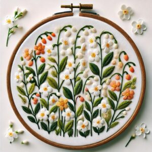 bash of flowers hand embroidery pattern, bash pattern, hand embroidery, hand embroidery pdf