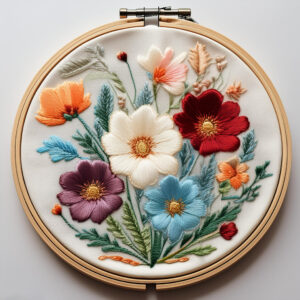 beautifully detailed floral hand embroidery pattern, beautifully pattern, hand embroidery, hand embroidery pdf