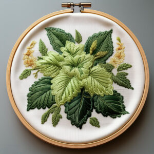 lush greenery embroidery bouquet hand embroidery pattern, lush pattern, hand embroidery, hand embroidery pdf