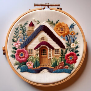 charming cottage bliss hand embroidery pattern, charming pattern, hand embroidery, hand embroidery pdf