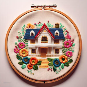 charming cottage blooms hand embroidery pattern, charming pattern, hand embroidery, hand embroidery pdf